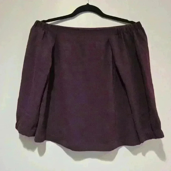 Aritzia Babaton Rodrigo Off-shoulder Top Burgundy Size XXS #025 - Picture 1 of 6